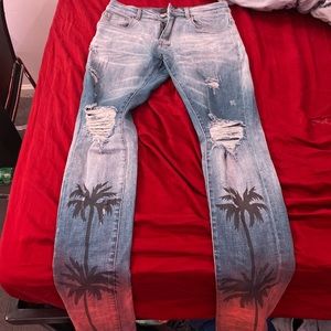 Amiri Jeans Palm Tree Size 30